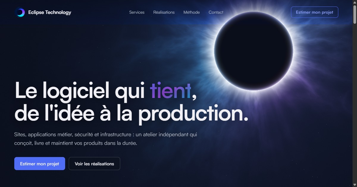 Eclipse Technology - Atelier logiciel : web, mobile, sécurité ...